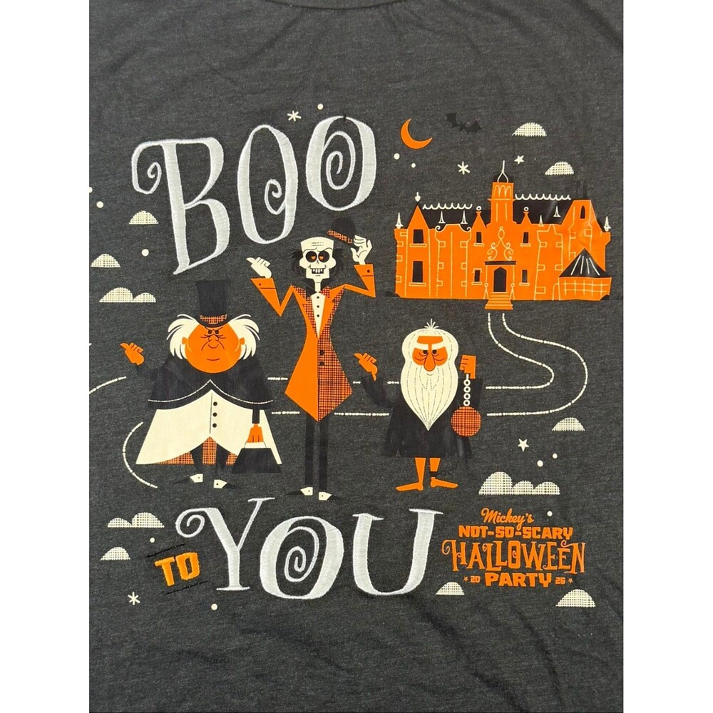 Disney Boo To You MNSSHP 2026 T-Shirt Passholder 2XL Haunted Mansion - Picture 2 of 7